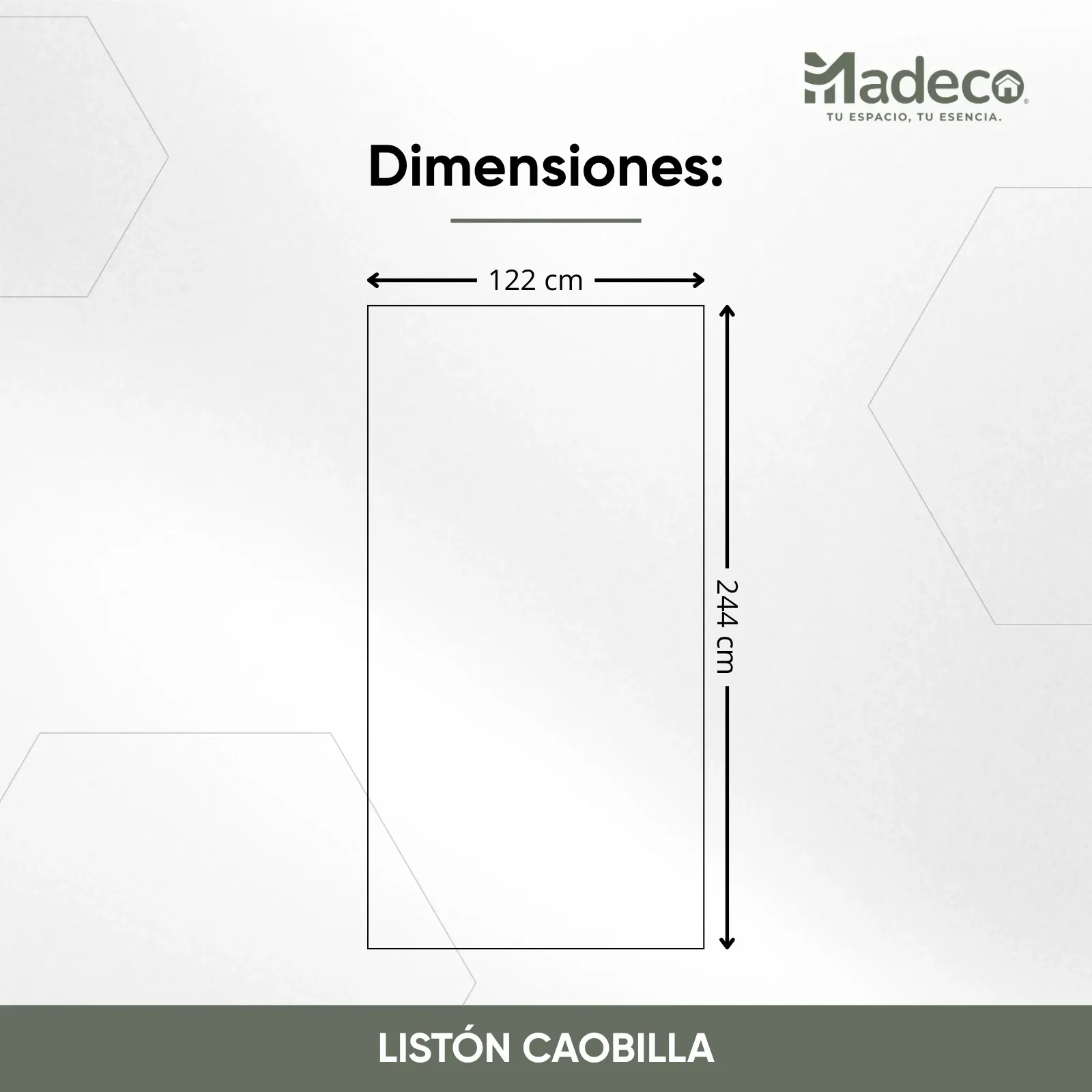 Listón Caobilla MLH Madeco BB/CC — 15mm